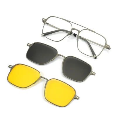 Polarized Sunglasses Anti-Uv Magnetic 3 in 1