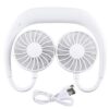 Neck Fan Portable Hand Free, Hanging Double Headed