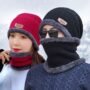 2-in-1 Winter Hat & Neck Warmer Set for Men & Women