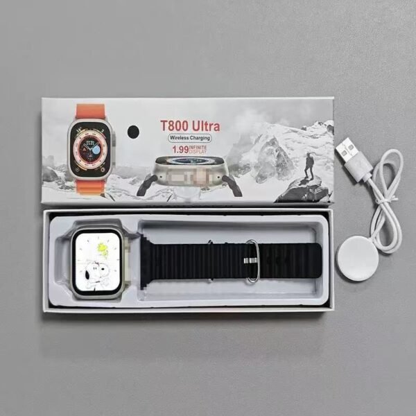 T800 Ultra Smartwatch 1.99 HD Display with Wireless Charging